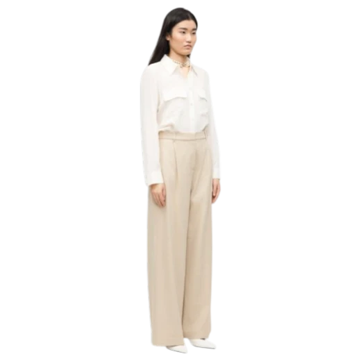 MM by Max Mara ŽENSKE HLAČE BEŽ 47241