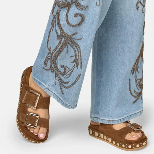 ALMA EN PENA ŽENSKE PAPUČE SMEĐA 49920