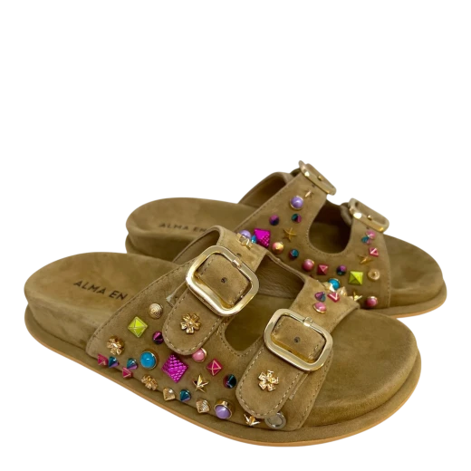 ALMA EN PENA ŽENSKE PAPUČE SMEĐA 50115