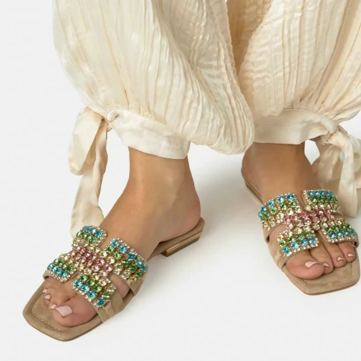 ALMA EN PENA ŽENSKE PAPUČE BEŽ 50118