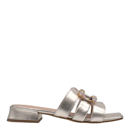 GIANLUCA PISATI ŽENSKE PAPUČE SREBRENA