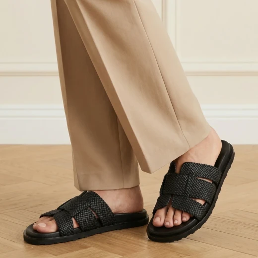 MELVIN & HAMILTON ŽENSKE PAPUČE CRNA 50086