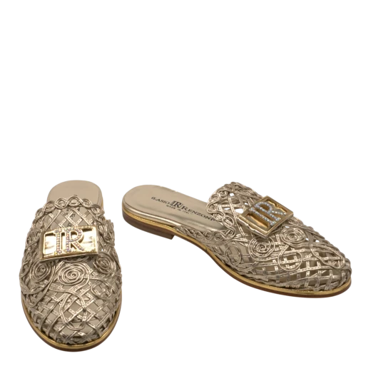 RENZONI ILASIO ŽENSKE PAPUČE ZLATNA 48868