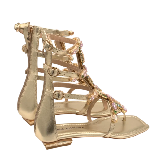 ALMA EN PENA ŽENSKE SANDALE ZLATNA 50137