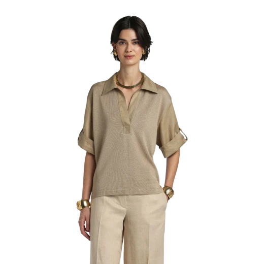 Luisa Spagnoli ŽENSKI DŽEMPER BEŽ 50040