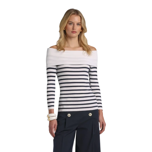 Luisa Spagnoli ŽENSKI DŽEMPER BIJELA