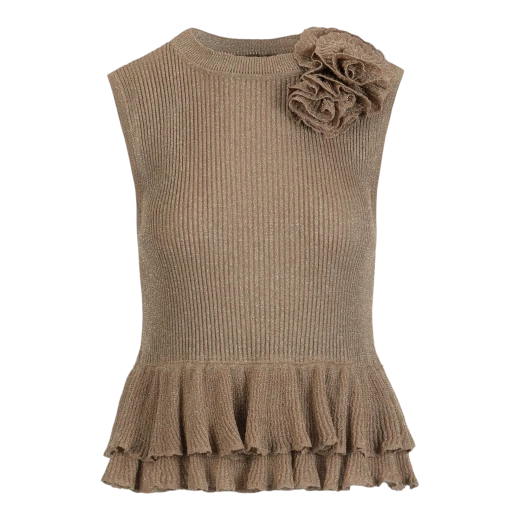 Luisa Spagnoli ŽENSKI DŽEMPER ZLATNA 50079