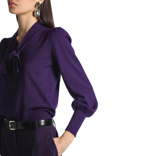 Luisa Spagnoli ŽENSKI DŽEMPER LJUBIČASTA 51719