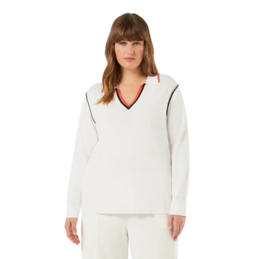 MARINA RINALDI ŽENSKI DŽEMPER BIJELA 47040