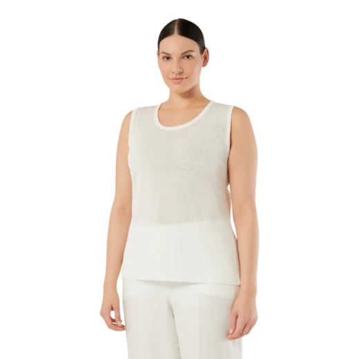 MARINA RINALDI ŽENSKI DŽEMPER BIJELA 48237