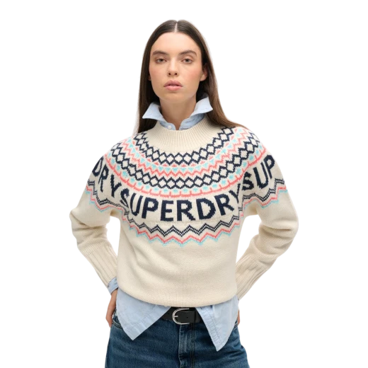 SUPERDRY ŽENSKI DŽEMPER BEŽ