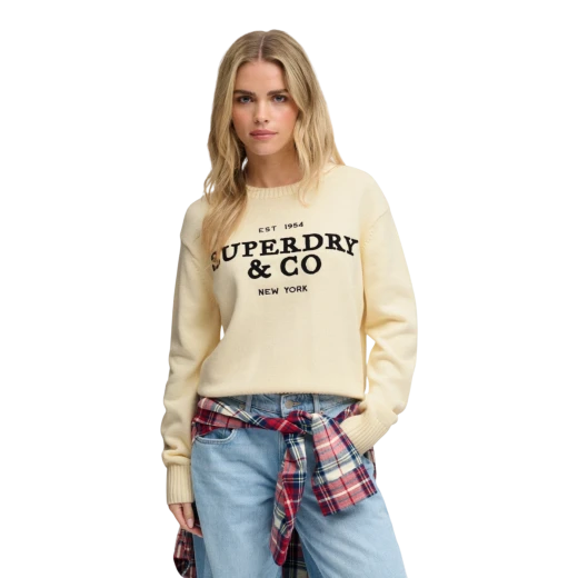 SUPERDRY ŽENSKI DŽEMPER BEŽ