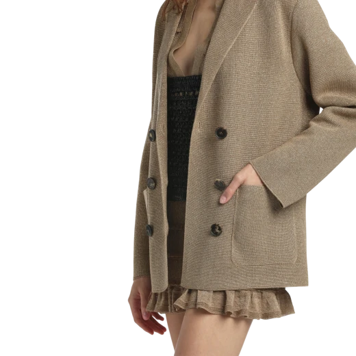 Luisa Spagnoli ŽENSKI KAPUT ZLATNA 50081