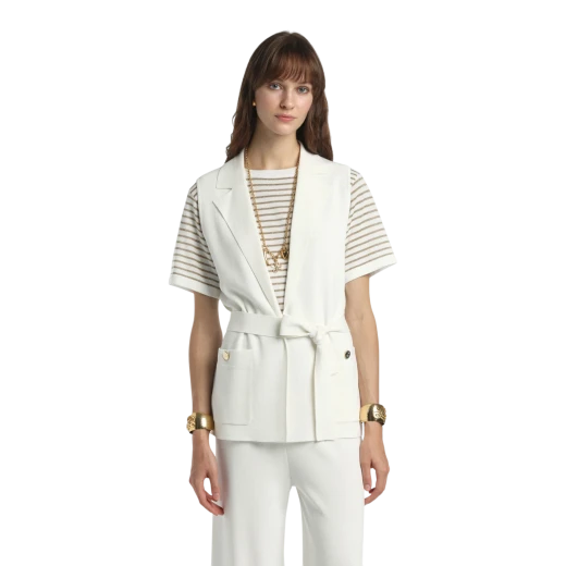 Luisa Spagnoli ŽENSKI PRSLUK BIJELA