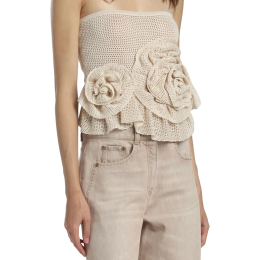 Luisa Spagnoli ŽENSKI TOP BEŽ 50064